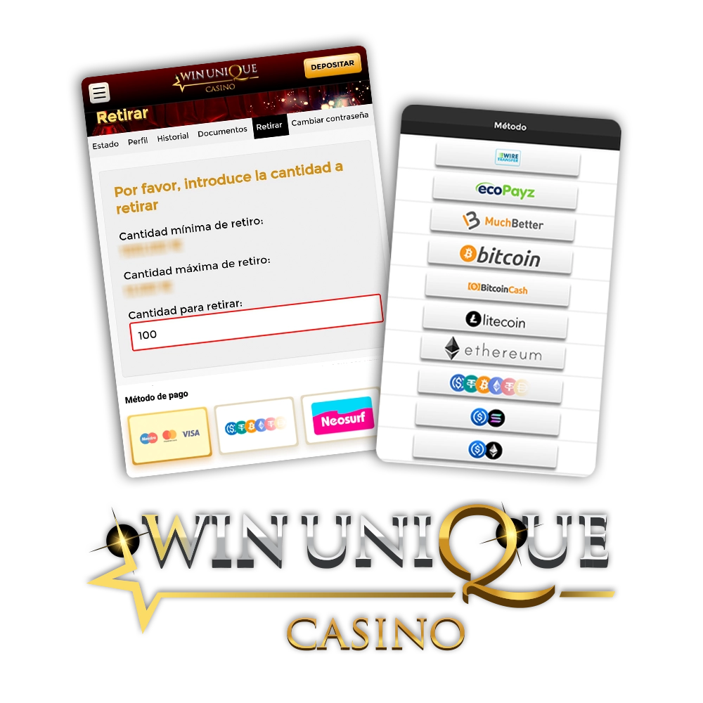 Consigue pagos instantáneos con Casino WinUnique.