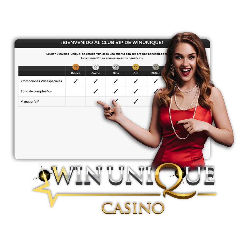 Consigue ofertas especiales en el Club VIP del Casino WinUnique.