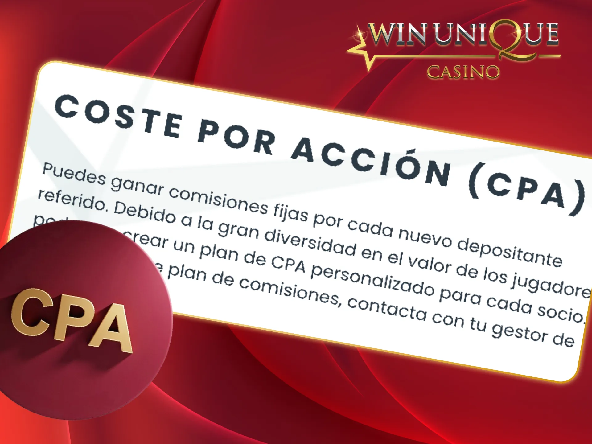 Gana dinero por cada jugador en Unique Casino.