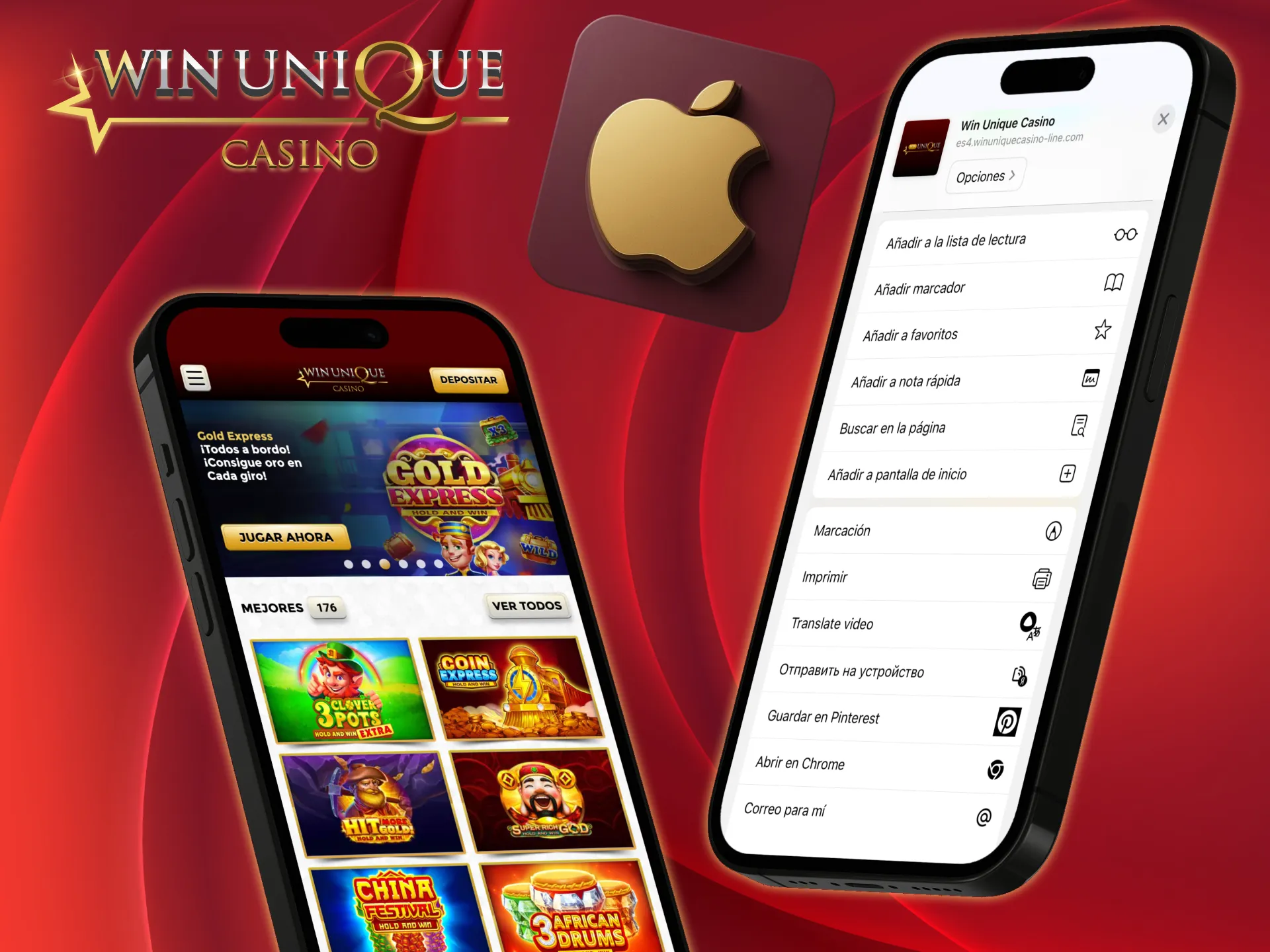 Encuentra Unique Casino en App Store y juega ya.