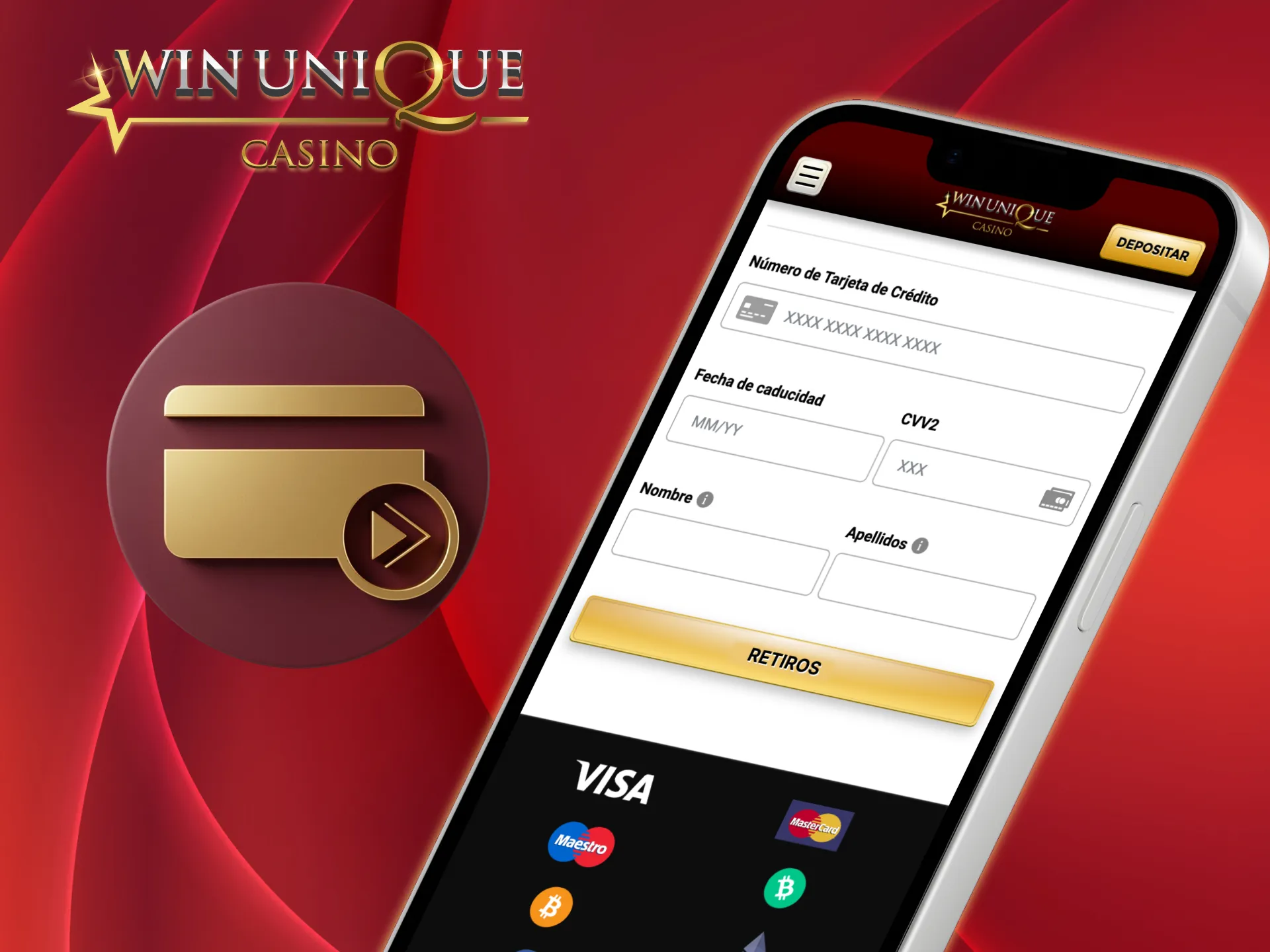 Cobra rápido y seguro desde Unique Casino móvil.