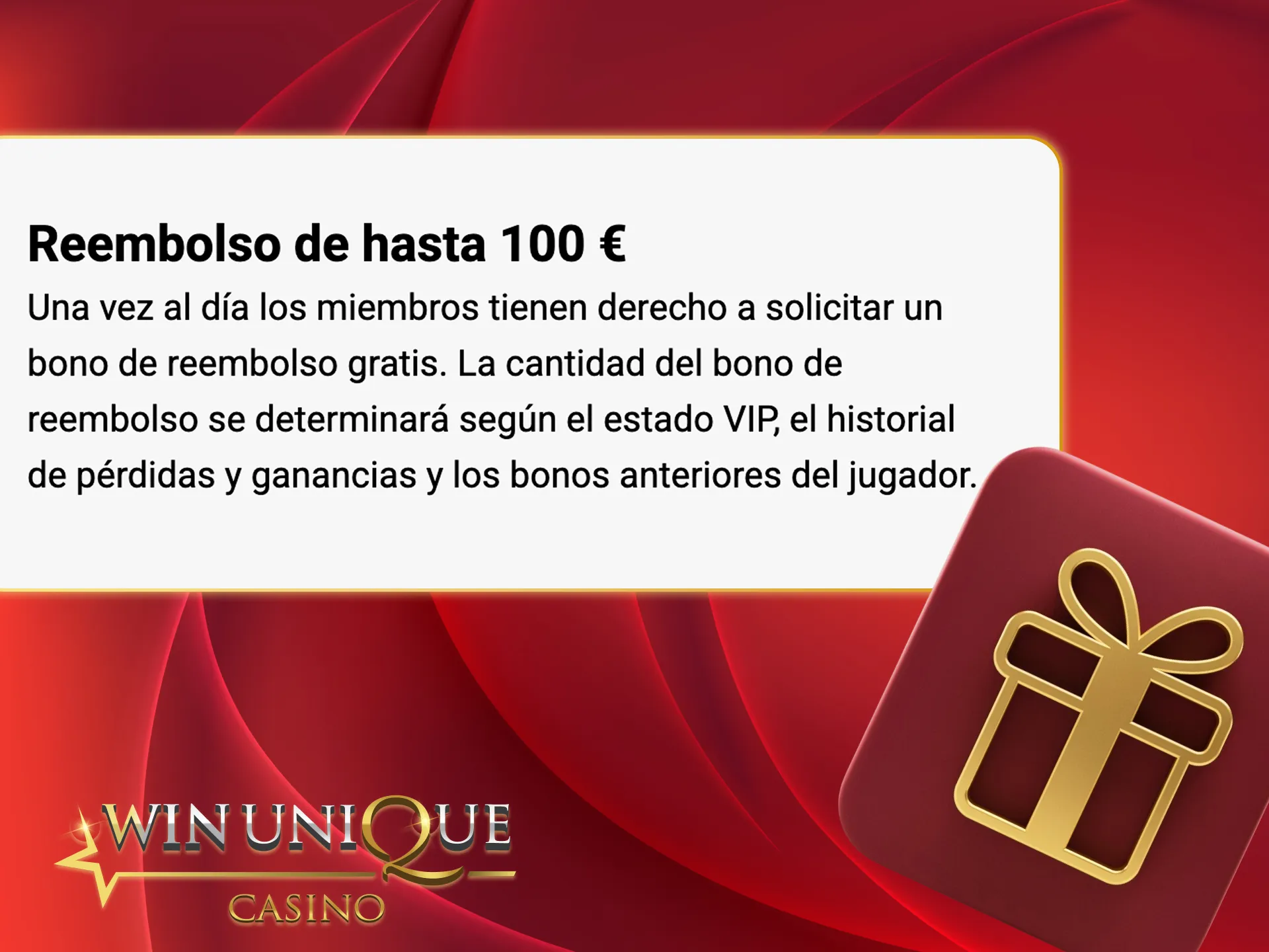 Recibe cashback diario en Unique Casino ahora.