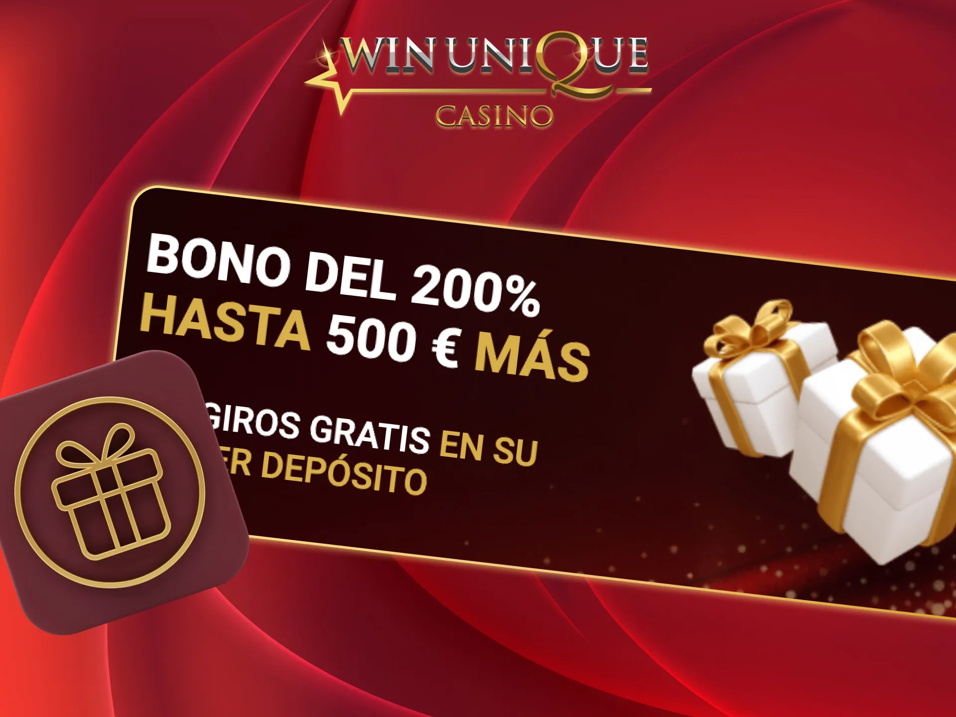 Recibe tu bono tras registrarte en Unique Casino.