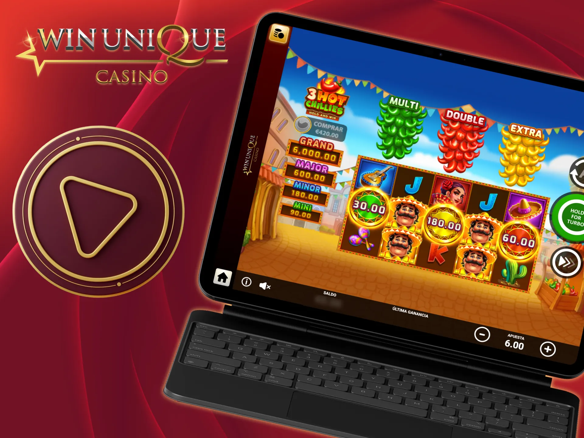 Prueba tragaperras gratis hoy en Unique Casino.