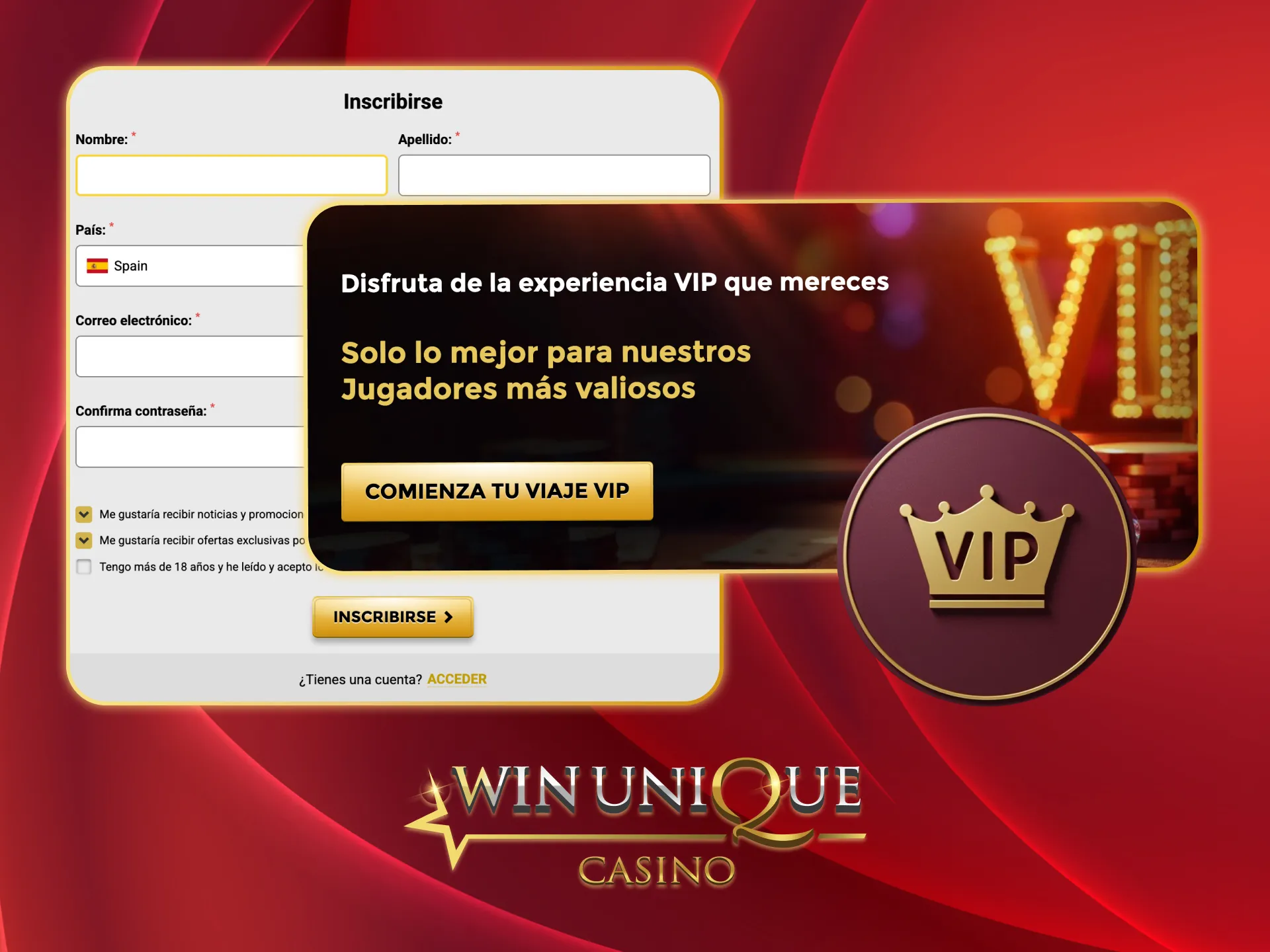 Únete al VIP y gana más en Unique Casino.